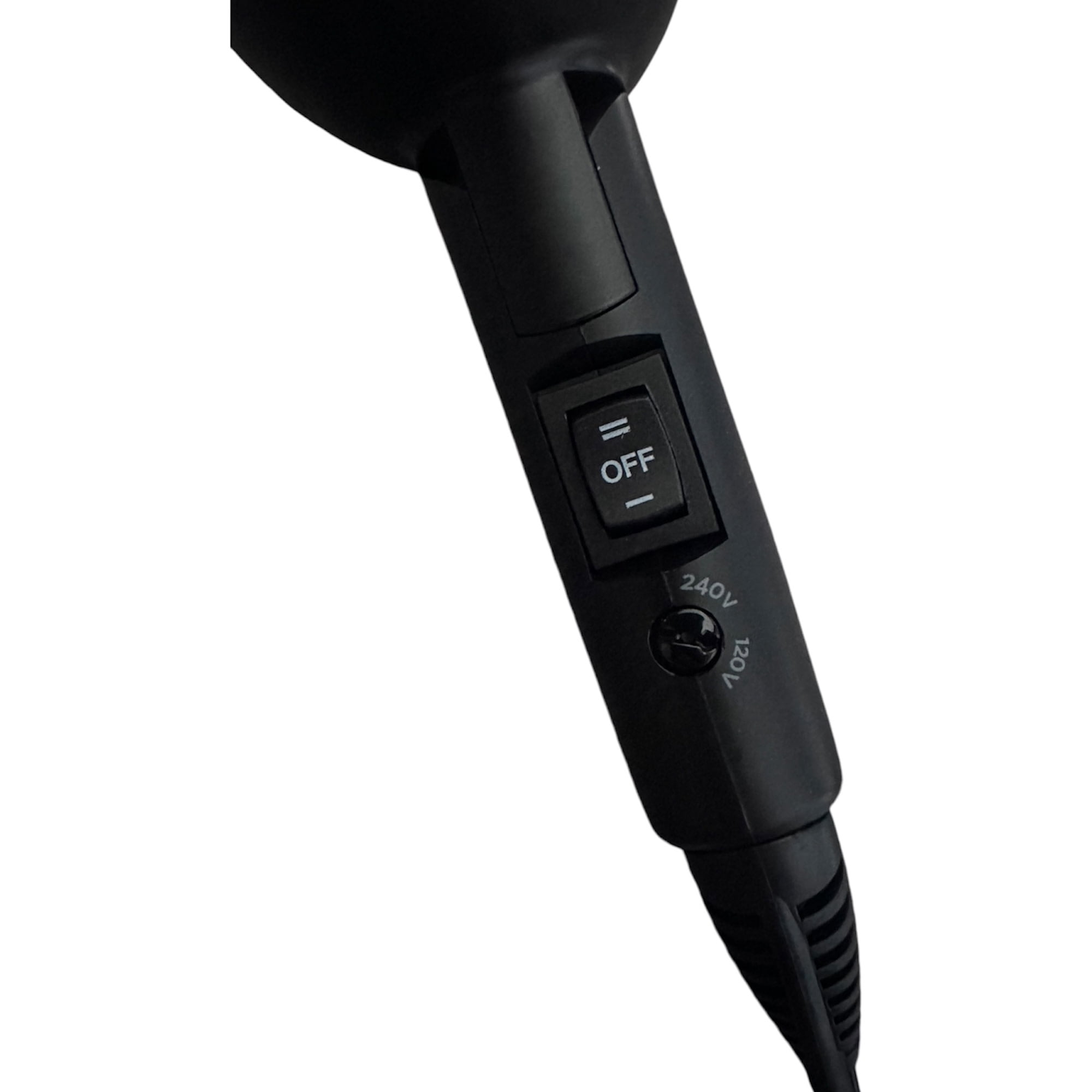 Jose Eber: Ultra Mini Hair Dryer - Black - 5.5x5.9" Foldable For Travel, Lightweight Design, Styling Nozzle, Tool For All Hair Types, 1200 Watts
