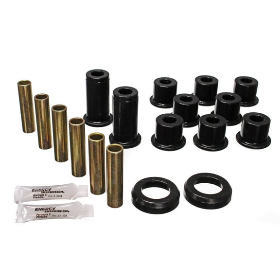 Energy Suspension 82-04 GM S-10/S-15 Pickup 2WD / 82-04 S-10 Blazer Blk Rear Leaf Spring Bushing Set
