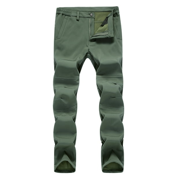 Yaoyar Men's Hiking Cargo Pants Joggers Outdoor Travel Pants Button Zipper Pocket Cargo Pants