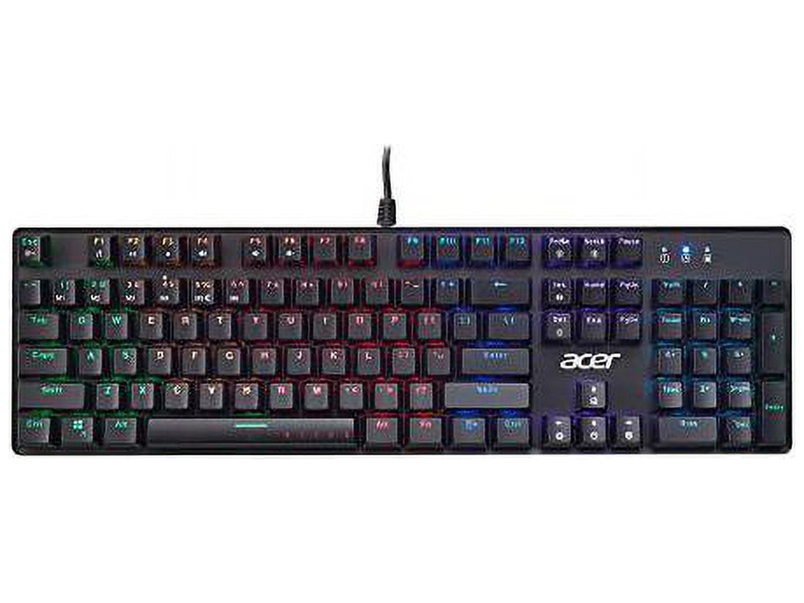 Acer Nitro Gen 2 Wired Gaming Keyboard - RGB Illuminated Keyboard GP.KBD11.043