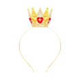 thumbnail image 1 of wonima44 TOBATOBA Queen of Hearts Crown Headband Red and Gold Princess Peach Crown for Women Girls Descendants Costume Queen of Hearts Costume Women Dress Accessories for Halloween Cosplay Prom Party, 1 of 1