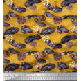thumbnail image 1 of Soimoi Cotton Duck Fabric Brush Stroke & Feather African Print Fabric by The Yard 56 Inch Wide, 1 of 1
