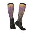 thumbnail image 4 of Easygdp Dog in Lavender Flowers Soccer Socks Sport Knee High Socks Calf Compression Athletic Socks for Men and Women, 4 of 9