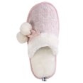 thumbnail image 4 of Aerusi Mady Pom Knit Women's Slip-on Indoor Home Slippers, 4 of 6