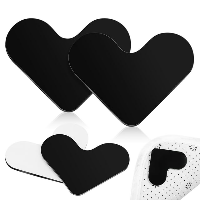 4 Pcs Heart Shape Rug Pads Rug Tapes Carpet Stickers for Hardwood Floors Tiles Area Rugs