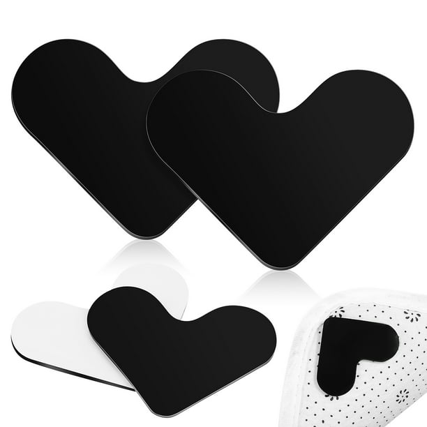 4 Uds. Almohadillas para alfombras en forma de corazón, cintas para alfombras, pegatinas para alfombras para pisos de madera, azulejos, alfombras