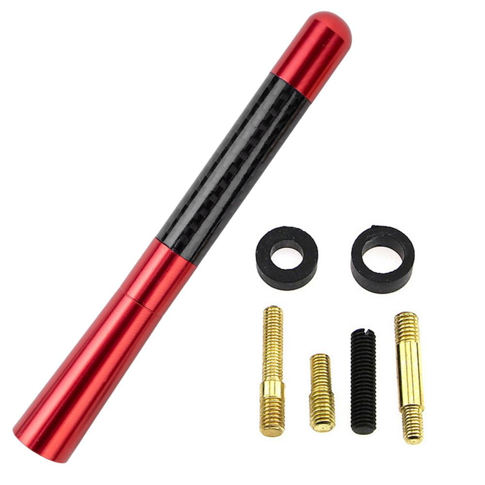 Gecorid Bullet Antenna Car Antenna Carbon Fiber Polished Black Finish