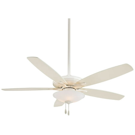 

52 Minka Aire Mojo Bone White LED Ceiling Fan with Pull Chain