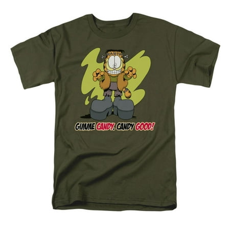 Garfield Candy - Garfield Candy Good Newspaper Comic Short Sleeve Adult T-Shirt Tee