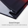 thumbnail image 5 of Black Red Ombre Shower Curtain Set, Abstract Ocean Standard Shower Curtain, Burnt Orange Shower Curtain for Bathroom Decor, Modern Waves Fabric Shower Curtain, Burgundy, 72 x 72, 5 of 6