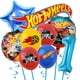 thumbnail image 2 of Kit de globos de aluminio de Hot Wheels para decoraciones de fiesta de cumpleaños de autos de carrera para niños, suministros para fiestas de bienvenida al bebé, juego de globos con números de 32 pulg, 2 of 5