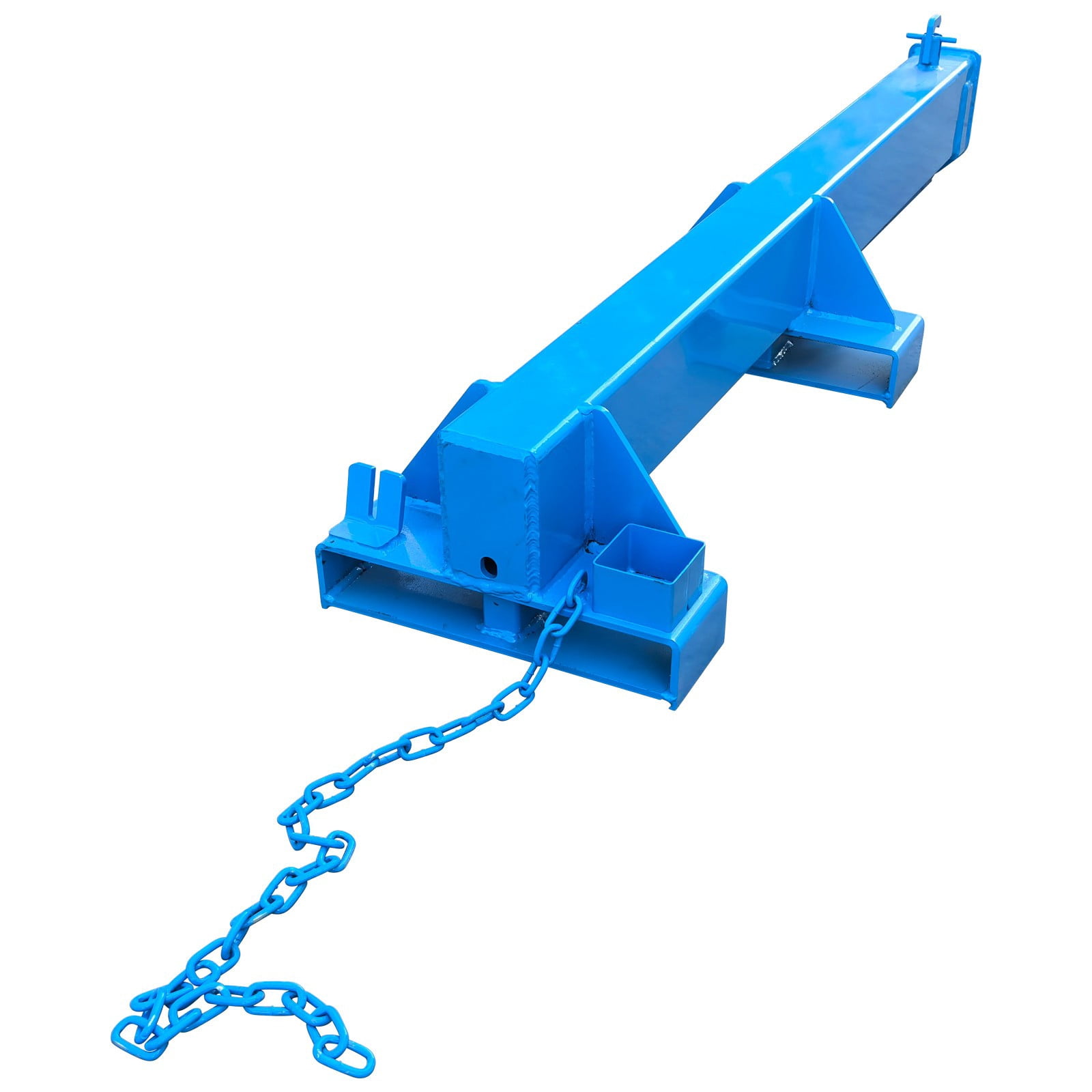 1T Adjustable Mobile Crane Blue Lifting Hoist Telescopic Arm Forklift for Warehouse Factory