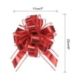 thumbnail image 2 of 12pcs 9" Extra Large Pull Bow Metallic Gift Wrapping Bows Ribbon Organza Red for Wedding Baskets Presents, 2 of 6