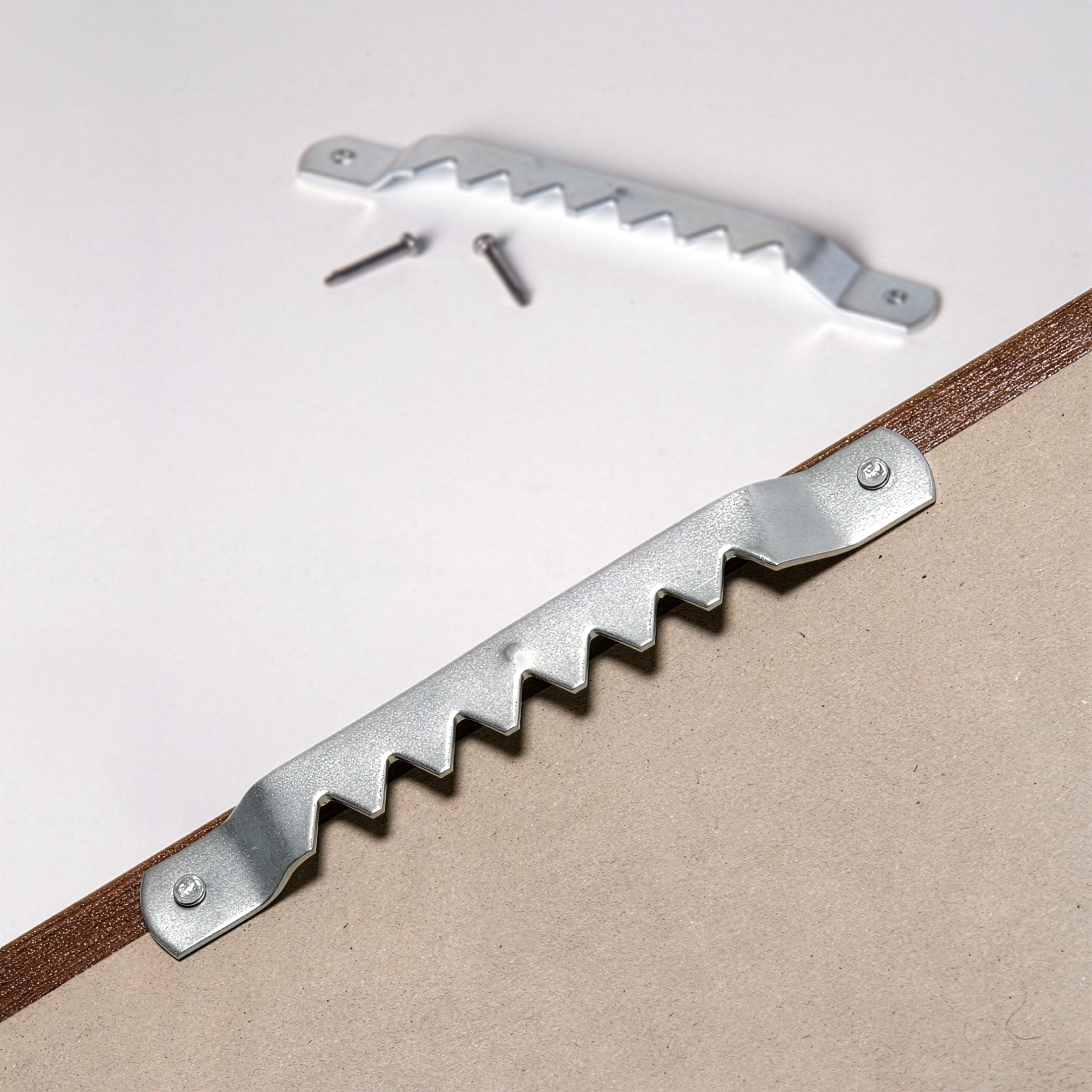(3 pack) OOK Large Sawtooh Hangers, Steel, Silver Finish, 3 Pieces