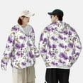 thumbnail image 3 of KLL Orchids Flowers Print Men's Women’s UPF 50+ Sun Protection Outdoor Hoodie Jacket Long Sleeve Fishing Hiking Performance Shirt-Medium, 3 of 6