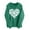 Green, variant on Womens Hoodies Zip Up ZVAVZ Hoodies for Women Zip Up Women's Heart Graphic Print Sweatshirt Long Sleeve Drawstring Hoodie Pullover Womens Sweatshirts Plus Size