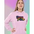 thumbnail image 2 of Happy Pride Bubblegum Banner Hoodie Women -Smartprints Designs, Female Large, 2 of 4