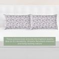 thumbnail image 3 of Elegant Comfort Ultra Soft Set of 2 Floral Pint Pillowcases - 1500 Series Microfiber, Soft and Smooth Envelope Closure 2-Piece Pillow Covers - Standard/Queen, Paisley Purple, 3 of 6