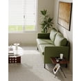 thumbnail image 2 of LAZZO 51" Loveseat Sofa for Small Spaces, Modern 2-Seater Faux Leather Couch for Bedroom and Office, Green, 2 of 8