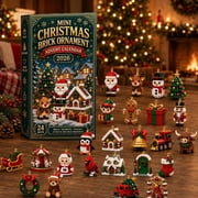 24-Day Mini Christmas Brick Ornament Advent Calendar
