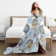 thumbnail image 5 of Kll Fleece Blanket Plush Throw Blanket Balloon Vintage,Soft Fuzzy Cozy Flannel Blanket For Couch Sofa Bed.(40"X30"), 5 of 9