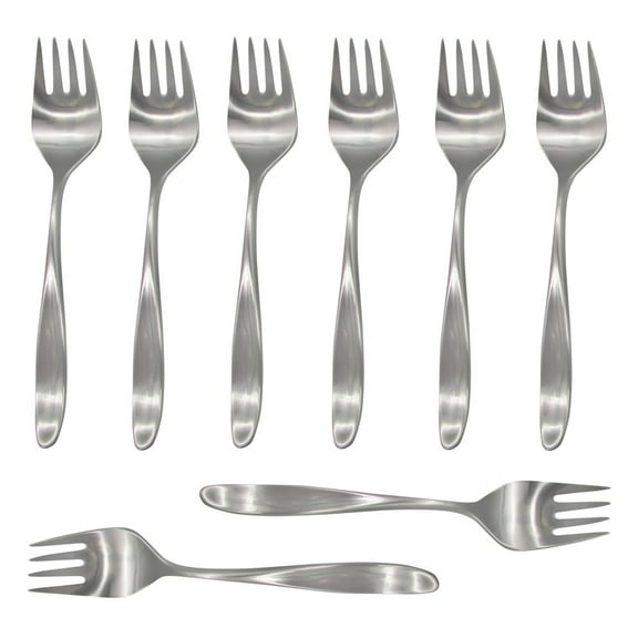Lauffer Design 2 / Design II 18/8 Stainless Steel Salad Fork (Set of Eight)