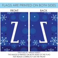 thumbnail image 5 of Toland Home Garden Winter Snowflakes Monogram Z Personalized Winter Flag Double Sided 28x40 Inch, 5 of 5