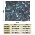 thumbnail image 2 of Dead By Daylight Dbd Bed Blanket Air Conditioner Quilt Ultra Soft Flannel Blanket All Season Fuzzy Blanket Reversible Fluffy Plush Blanket 40"X30", 2 of 7