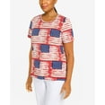 thumbnail image 6 of Alfred Dunner Womens  Double Strap Flag Print Top, 6 of 6