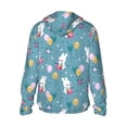 thumbnail image 3 of Balery Rabbit And Balloon Men's Women's UPF 50+ Sun Protection Lightweight Hoodie Performance Long Sleeve Shirt for Fishing Running-Medium, 3 of 9
