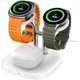 thumbnail image 1 of HAYANDual Watch Charger for Samsung Watch, 704S, 3 in 1 Wireless Charging Station for Galaxy Watch Ultra/Galaxy Watch 7/6/6 Classic/5 Pro/5/4/3/Active 2, for Galaxy Buds 3 Pro/3/2 Pro, 1 of 1