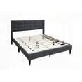 thumbnail image 5 of Queen Size Metal Platform Bedframe No Box Spring Required Gray for Master Bedroom, 5 of 11