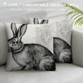 thumbnail image 3 of Chilfamy Vintage Farmhouse Animal Pillow Covers Retro Farmer's Market Truck Bunny Rabbit Feed Seed Premium Poultry Farm Home Décor Throw Pillow Case Cushion Cover for Sofa 20x20in, 3 of 5
