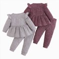 thumbnail image 4 of HCNTES Baby Girl Clothes Winter Toddler Girls Clothes Fall Winter Outfit Sets, Baby Girl 6M 1T 2T 3T 4T 5T 2 Pcs Playwear Set Pullover Girls Long Sleeved 4 Piece Suit, 4 of 8