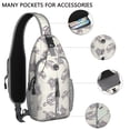 thumbnail image 2 of Crossbody Sling Backpack for Women Men Turtle Shape Shoulder Sling Crossbody Casual Chest Bag for Travel Sports Running Hiking, 2 of 6