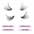 thumbnail image 3 of Colored Lash Clusters 40D Pink Individual Lashes D Curl Cluster Lashes Mixed Length Colored Lash Extensions Cluster Eyelash Extensions (Pink 40D-0.07D, 9-16mm), 3 of 10
