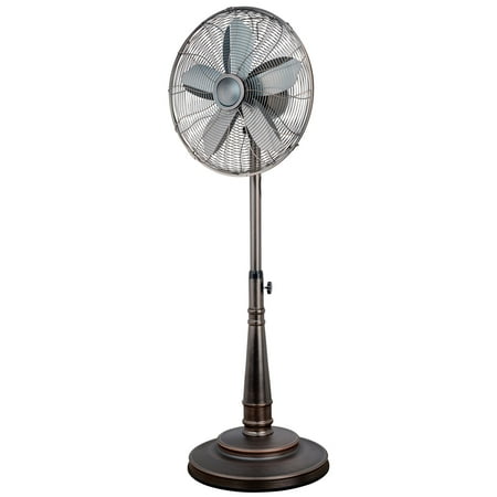 Optimus 16 Inch Retro Oscillating Stand Fan with Oil Rubbed Bronze (Best Rgb Case Fans)