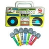 16” Party Inflatable Boom Box PVC Radio + 2 Microphones for inflatable props 80s party decorations