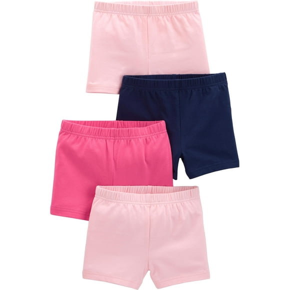 Pantalones cortos Simple Joys de Carter's Girls Pink/Navy 5T