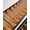 Orange, variant on Turquoise Marble Stair Treads for Wooden Steps Indoor Runner Rug Carpet, Nature Marble Stone Ripple Modern Art 7 Pieces Peel and Stick Staircase Step Treads Covers Washable Throw Door Mats, 30"x8"