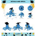 thumbnail image 4 of DolliBu Blue Octopus Graduation Plush Toy - Wild Collection Plush Graduation Stuffed Animal Dress Up with Graduation Cap Outfit - Congratulatory Graduation Gift – 16 Inches, 4 of 6