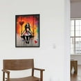 thumbnail image 4 of ONETECH Canvas Wall Art Little Girl Swing Pictures Banksy Street Pop Art Paintings Contemporary Artwork Love Home Decor for Living Room Wooden Framed Gallery-wrapped Ready to Hang 12\x16\, 4 of 4