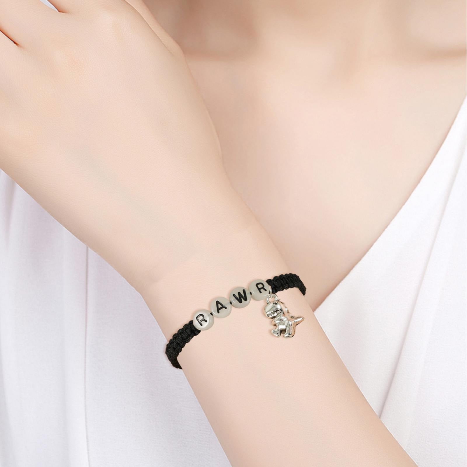 keusn friendship card bracelets creative personality alloy woven