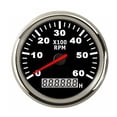 thumbnail image 1 of Car Boat Tachometer Gauge LCD Hour Meter 0-3000 4000 6000 RPM Tacho Sensor Marine Tacho Meters 12V/24V Red Backlight, 1 of 7