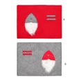 thumbnail image 3 of Inteprter Mantel de Navidad para el hogar, mantel rectangular para exteriores, alfombrilla para tenedor, rojo, gris, antiescaldado, alfombrilla para Kits de decoración para fiestas Gris Inteprter HA070663-02, 3 of 6