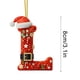 thumbnail image 2 of mfyjkho Adornos colgantes con letras de acrílico 2D para árbol de Navidad, 26 letras del alfabeto para decoración colgante DIY, decoración navideña para el hogar, juego de 26, 2 of 5