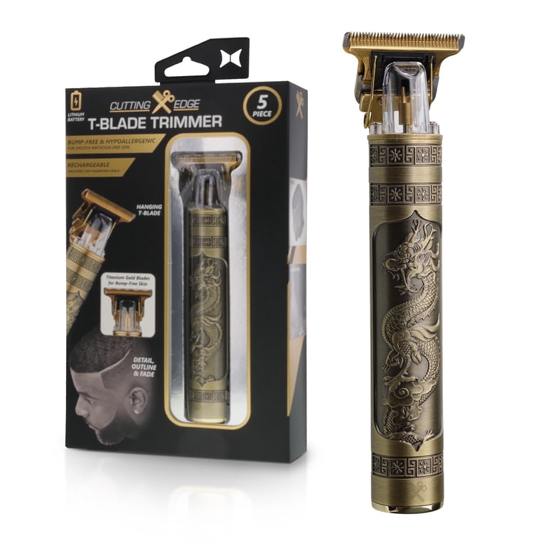 Cutting Edge T-Blade Beard Trimmer With Dragon Handle, Zero-Gapped photo 1