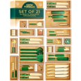 thumbnail image 1 of Set organizador de cajones Grow Forward Bamboo, 21 piezas, 1 of 9