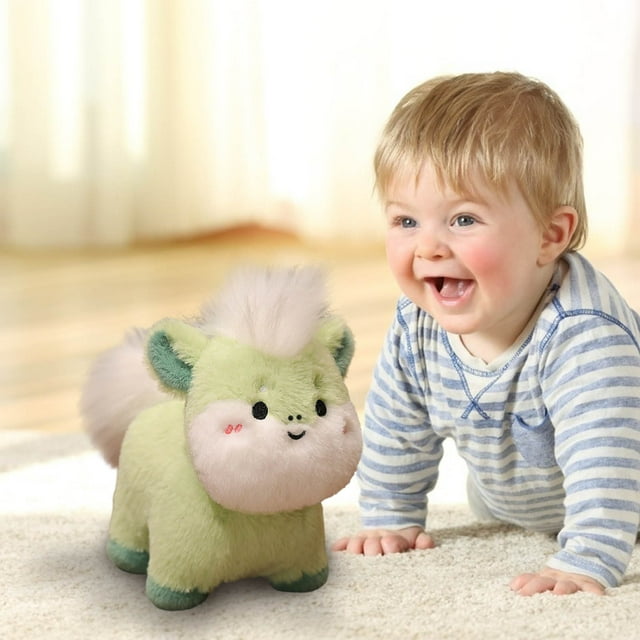 Danhjin Jouet en Peluche Cheval Poupée Canapé Placement Compagnon Poupée Cadeau de Vacances Jouets Poupée