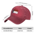 thumbnail image 5 of DouZhe Adjustable Washed Cotton Baseball Cap - North Carolina State Flag Prints Vintage Dad Hat Unisex Sports Caps (Red), 5 of 7